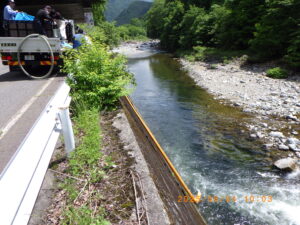 投稿についてもっと詳しく ６月４日から６月６日稚鮎１２００㎏放流